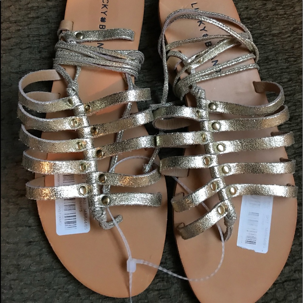 Lucky Brand wrap around ankle sandals Size 10